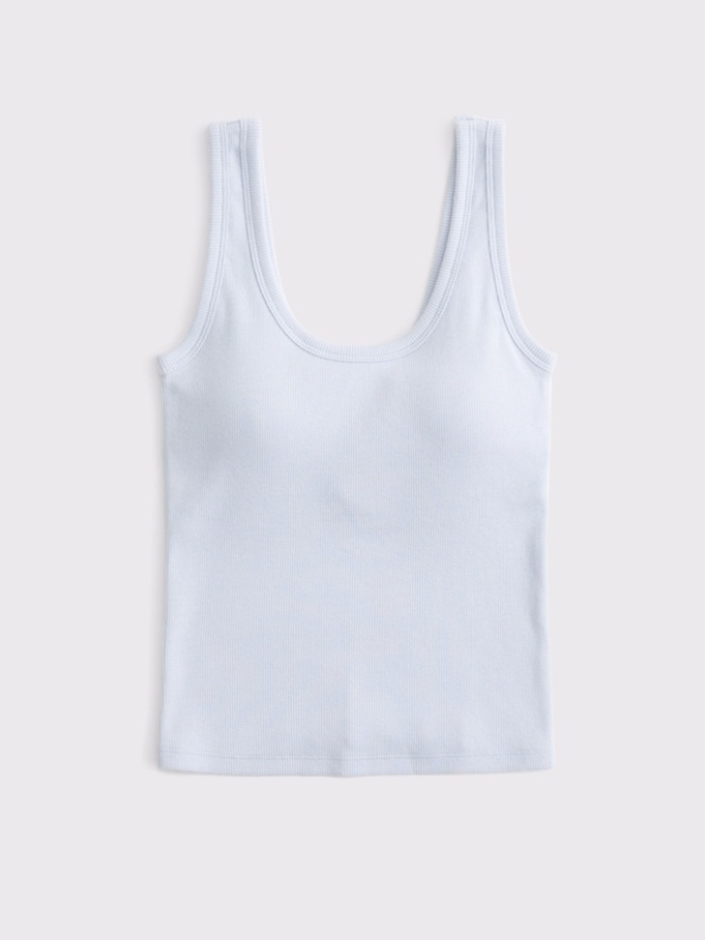 bra-free rib scoopneck tank